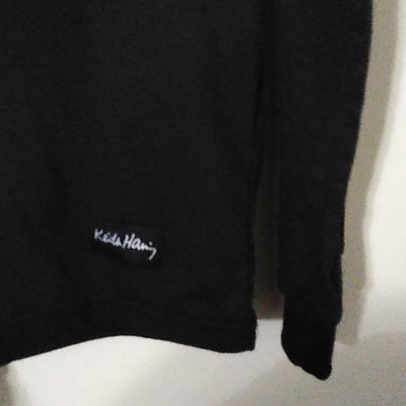 NWT! Keith Haring Black & White Barking Dog Long Sleeve - Picture 3 of 6